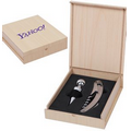 Bamboo Wine Opener & Stopper Set